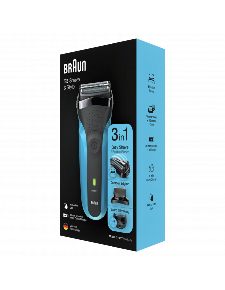 310BT pardel Series 3 Shave&Style 3-in-1 Wet&Dry