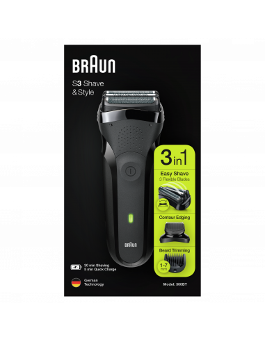 300BT Series 3 Shave & Style skuveklis trīs...