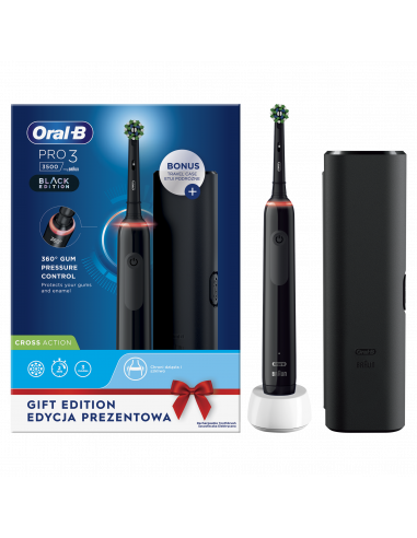 D505.513.3X Oral-B PRO3 3500 Black Elektriskā...