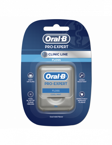 KAST 12 tk! Oral-B Pro-Expert Clinic Line Dantų Siūlas, 25 m