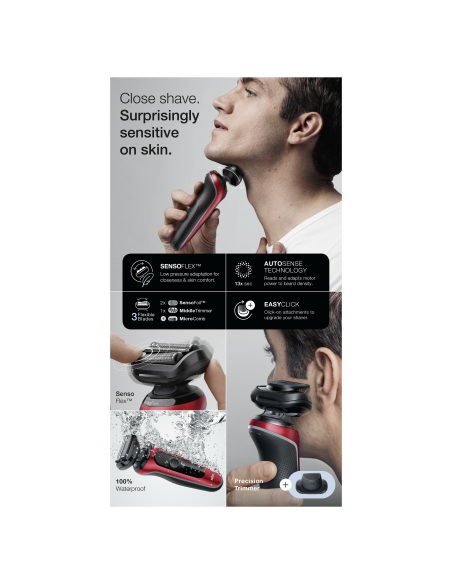 61-R1200s barzdaskutė Series 6 AutoSence