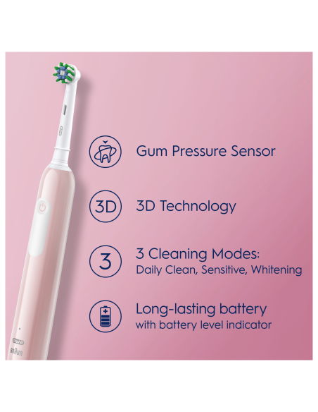 D305.513.3 Pro Series 1 Elektriline Hambahari  Pink Cross Action