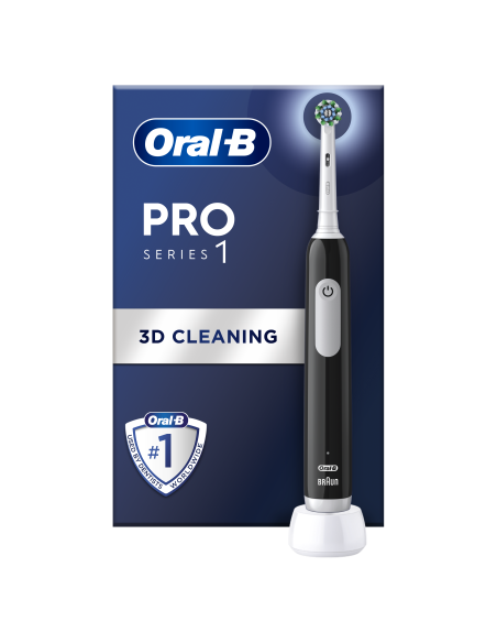 D305.513.3B Pro Series 1 Elektriskā Zobu Birste Black Cross Action