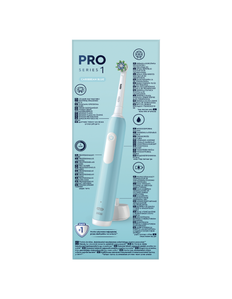 D305.513.3 Pro Series 1 Elektriskā Zobu Birste Caribbean Blue Cross Action