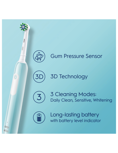 D305.513.3 Pro Series 1 Elektriline Hambahari Caribbean Blue Cross Action