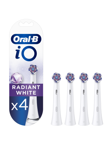 WW-4 Oral-B iO Radiant White nomaināmie pieaugušo zobu birstes uzgaļi. 4 gab.