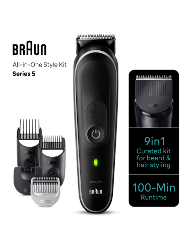 MGK5410 Braun Trimmeri Komplekt 9in1 Piirel