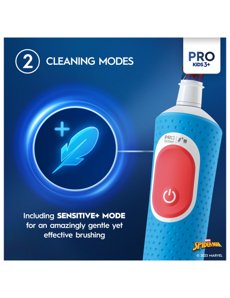 D103.413.2K Vitality PRO Kids Elektriskā Zobu Birste 3+ Spiderman