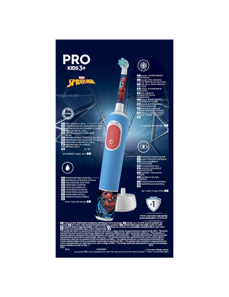 D103.413.2K Vitality PRO Kids Elektriskā Zobu Birste 3+ Spiderman