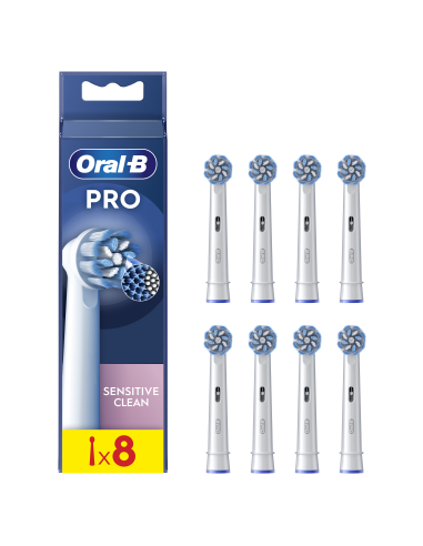 Oral-B EB60-8 Sensitive Clean Pro Dantų Šepetėlio Galvutės, 8 Vnt.
