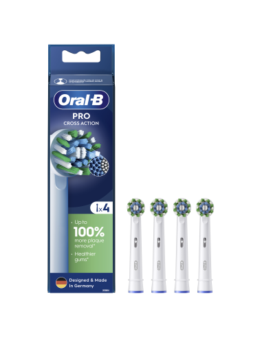 Oral-B EB50-4 Cross Action Pro Dantų Šepetėlio Galvutės, 4 Vnt.