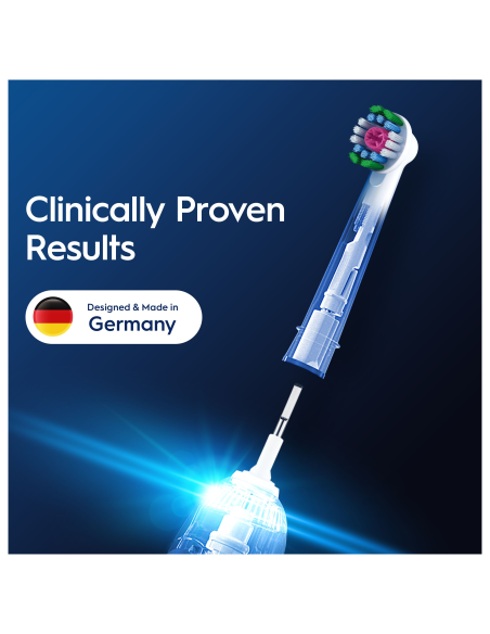 Oral-B EB18-4 3D White Pro Dantų Šepetėlio Galvutės, 4 Vnt.