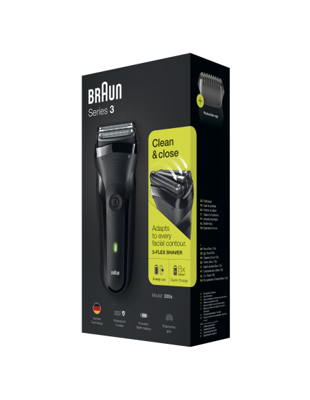 300s Braun Series 3 laetav pardel, must
