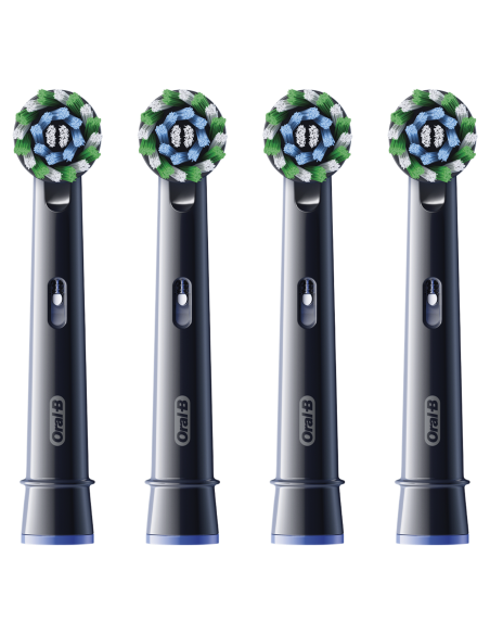 Oral-B EB50-4 Cross Action Pro Black Dantų Šepetėlio Galvutės, 4 Vnt.