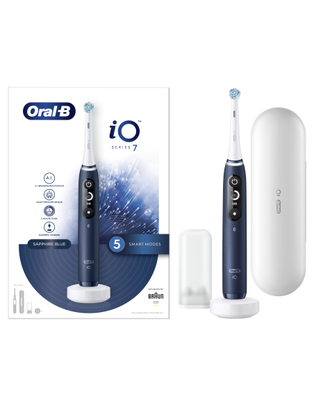 iOM7.1A1.1BD Oral-B iO7 Elektrinis Dantų Šepetėlis Sapphire Blue