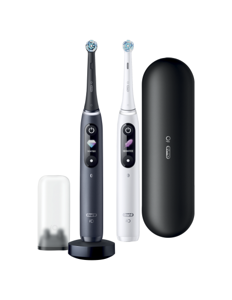 iOM8d.2H2.2BD Oral-B iO8 Elektriskā Zobu Birste Duo Black/White