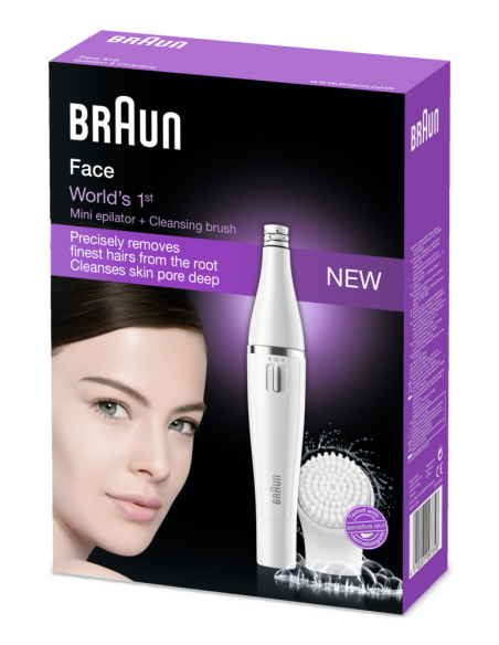 SE810 Braun Face Epilators sejas apmatojumam un birstītes uzgalis