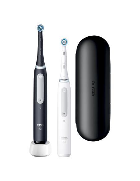 iOG4d.2J6.2K Oral-B iO4 Elektriskā Zobu Birste Lavender Duo Pack Matt Black+Quite White