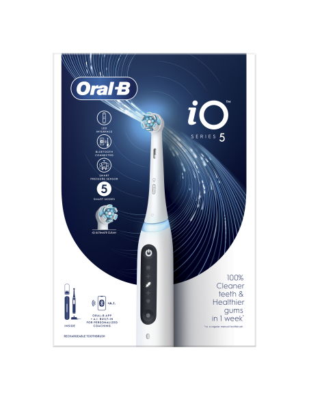 iOG5.1A6.1DK Oral-B iO5 Elektriskā Zobu Birste Quite White 