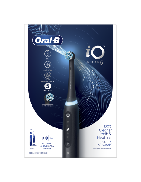 iOG5.1B6.2DK Oral-B iO5 Elektrinis Dantų Šepetėlis Matt Black