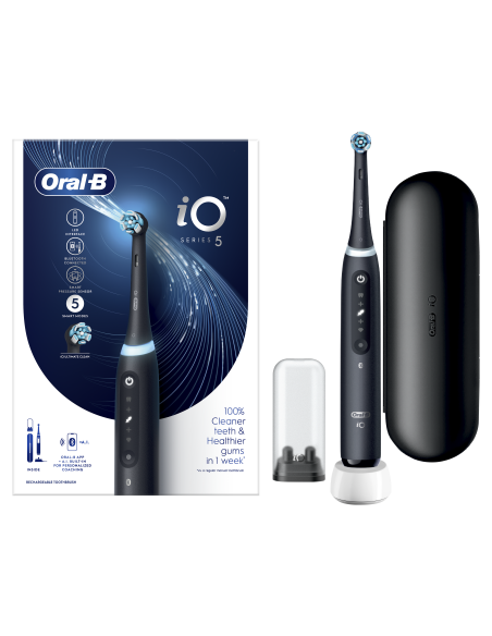 iOG5.1B6.2DK Oral-B iO5 Elektrinis Dantų Šepetėlis Matt Black