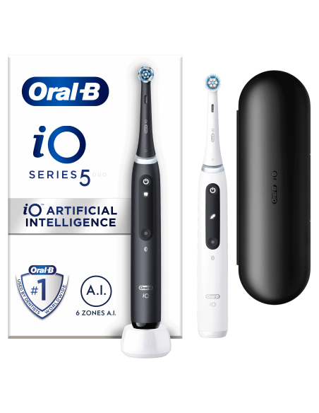 iOG5d.2J6.2K Oral-B iO5 elektriline hambahari Duo Pack Matt Black+Quite White