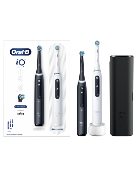 iOG5d.2J6.2K Oral-B iO5 elektriline hambahari Duo Pack Matt Black+Quite White