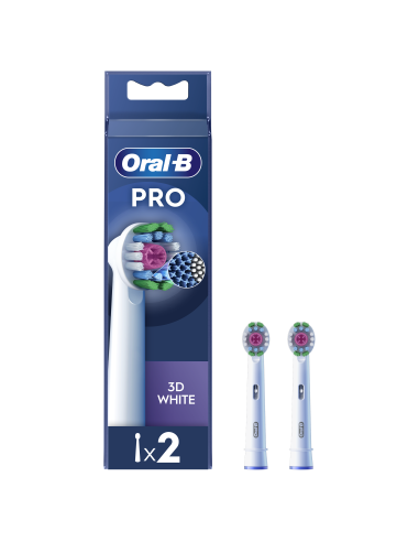 Oral-B EB18-2 3D White Pro Dantų Šepetėlio Galvutės, 2 Vnt.