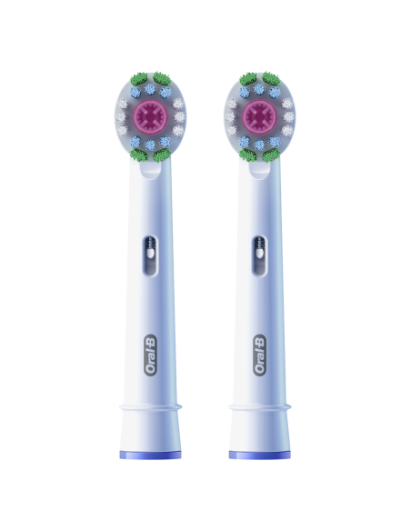 Oral-B EB18-2 3D White Pro Zobu Birstes Uzgaļi, 2 Gab