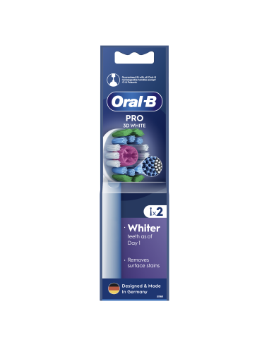 Oral-B EB18-2 3D White Pro Zobu Birstes Uzgaļi,...
