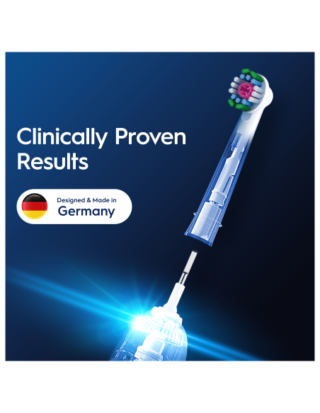Oral-B EB18-2 3D White Pro Zobu Birstes Uzgaļi, 2 Gab