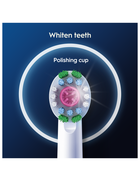 Oral-B EB18-2 3D White Pro Zobu Birstes Uzgaļi, 2 Gab