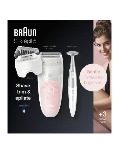 SES5820 epilators Silk•épil® 5 SensoSmart Wet &...