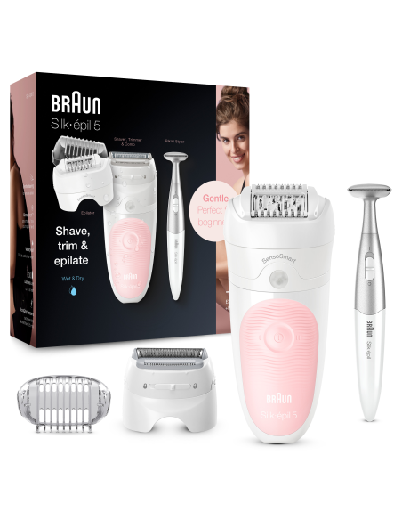 SES5820 epilators Silk•épil® 5 SensoSmart Wet & Dry