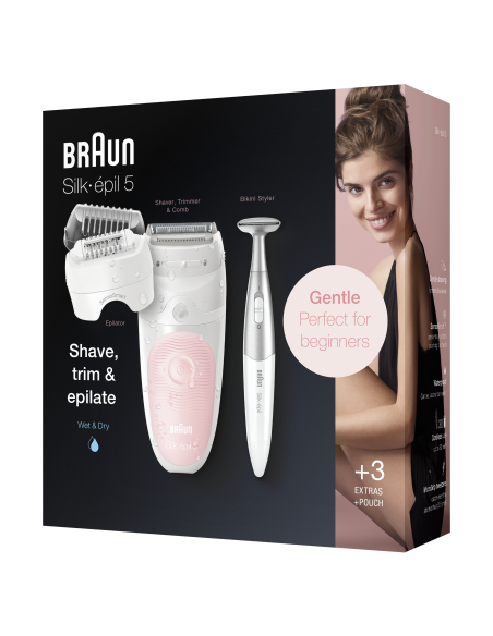 SES5820 epilators Silk•épil® 5 SensoSmart Wet & Dry