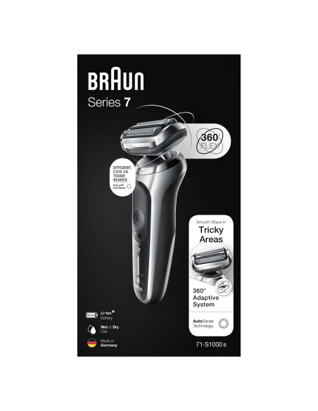 71-S1000s skuveklis Series 7 360° Flex,  AutoSence