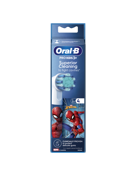 EB10-4 Kids Spiderman Elektriskās Zobu Birstes Uzgalis