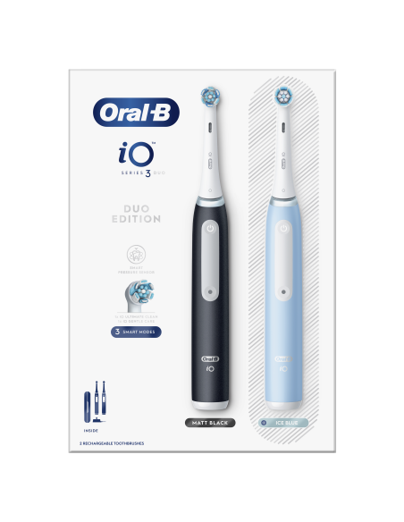 iOG3d.2i6.2K Oral-B iO3 Elektriline Hambahari Matt Black/Ice Blue Duo Pack Edition