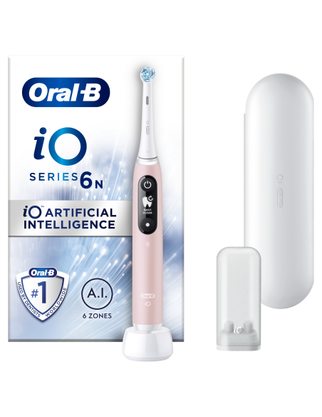 iOM6.1A6.1K Oral-B iO6 Elektrinis Dantų Šepetėlis Pink Sand