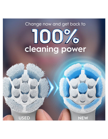 SWF-4 Oral-B GentleCare White Zobu Birstes Uzgaļi, 4 Gab