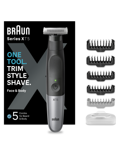 XT5100 Braun Series X Barzdakirpė, Barzdaskutė ir Kūno Plaukų Kirptuvas