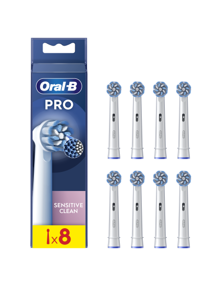 Oral-B EB60-8 Sensitive Clean Pro Dantų Šepetėlio Galvutės, 8 Vnt.