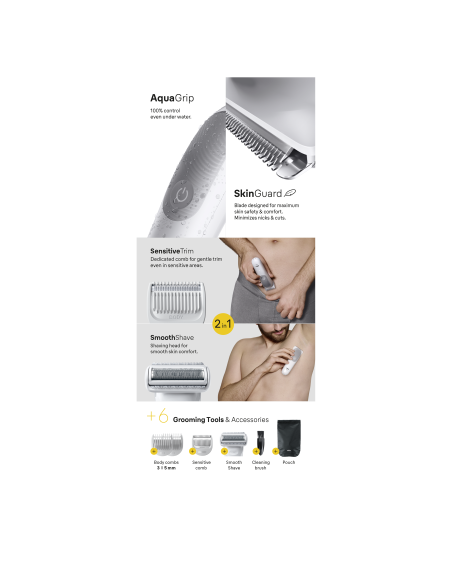 BG5550 Braun kehakarvade raseerimisseade (trimmer / piirel / pardel)