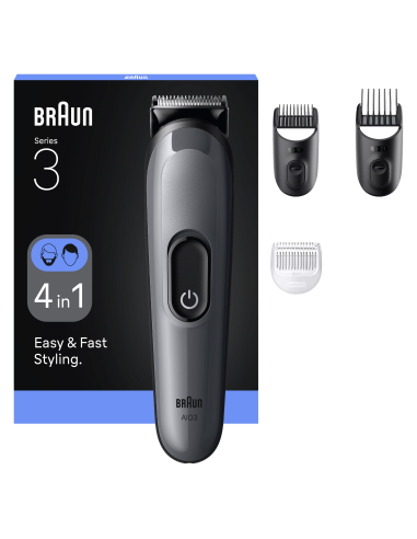AIO3500 Braun Trimmeru Komplekts Viss Vienā 4in1 