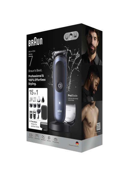 AIO7580 Braun Trimmeri Komplekt 15in1 piirel