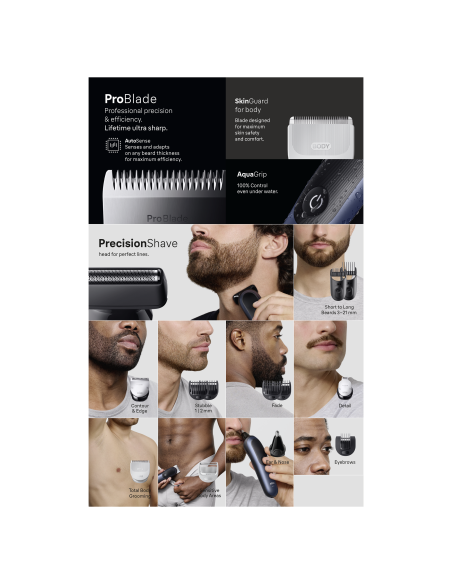 AIO7580 Braun Kirpimo Rinkinys Viskas Viename 15in1