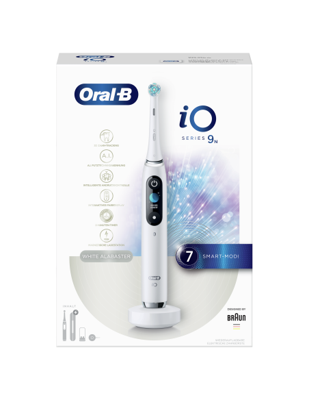 iOM9.1A1.1AD Oral-B iO9 Elektrinis Dantų Šepetėlis White Alabaster