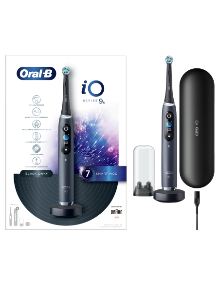iOM9.1B2.2AD Oral-B iO9 Elektriskā Zobu Birste Black Onyx