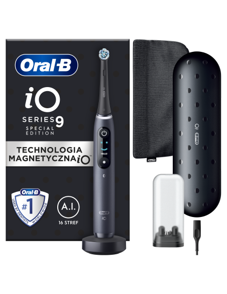 IOM9.1B2.2ADH Oral-B iO9 Elektriskā Zobu Birste Black Special Edition
