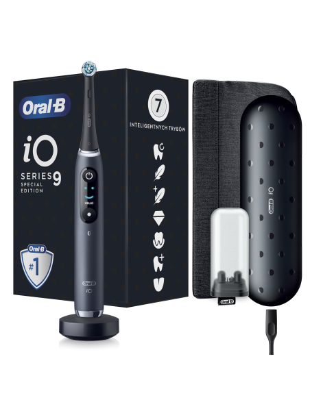 IOM9.1B2.2ADH Oral-B iO9 Elektriskā Zobu Birste Black Special Edition
